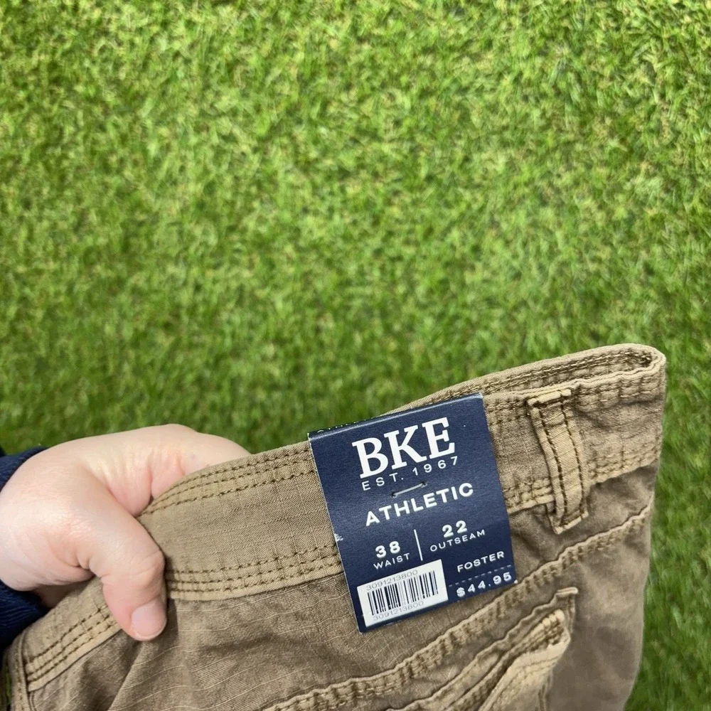BKE Cargo Shorts Mens 38 Brown Memphis Athletic Bermuda Dad Y2K Baggy Skate NWT
